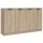 vidaXL Sideboards 2 Stk. Sonoma Eiche 60x30x70 cm Holzwerkstoff