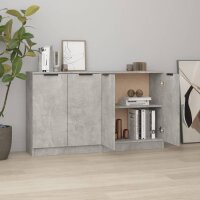 vidaXL Sideboards 2 Stk Betongrau 60x30x70 cm Holzwerkstoff