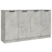 vidaXL Sideboards 2 Stk Betongrau 60x30x70 cm Holzwerkstoff