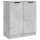 vidaXL Sideboards 2 Stk Betongrau 60x30x70 cm Holzwerkstoff