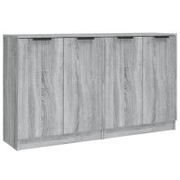 vidaXL Sideboards 2 Stk. Grau Sonoma 60x30x70 cm...