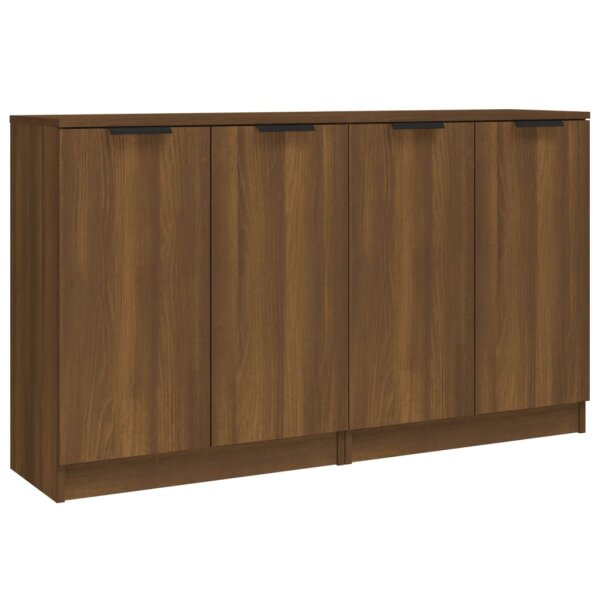 vidaXL Sideboards 2 Stk. Braun Eichen-Optik 60x30x70 cm Holzwerkstoff