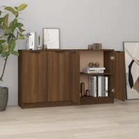 vidaXL Sideboards 2 Stk. Braun Eichen-Optik 60x30x70 cm Holzwerkstoff