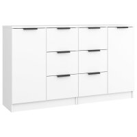 vidaXL Sideboards 2 Stk. Wei&szlig; 60x30x70 cm Holzwerkstoff