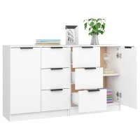 vidaXL Sideboards 2 Stk. Wei&szlig; 60x30x70 cm Holzwerkstoff