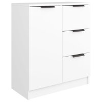 vidaXL Sideboards 2 Stk. Wei&szlig; 60x30x70 cm Holzwerkstoff