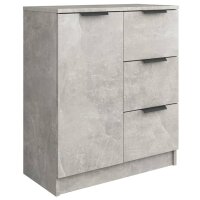 vidaXL Sideboards 2 Stk. Betongrau 60x30x70 cm Holzwerkstoff