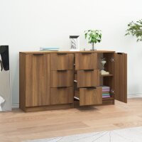 vidaXL Sideboards 2 Stk. Braun Eichen-Optik 60x30x70 cm Holzwerkstoff