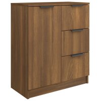 vidaXL Sideboards 2 Stk. Braun Eichen-Optik 60x30x70 cm Holzwerkstoff