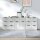 vidaXL 3-tlg. Sideboard-Set Betongrau Holzwerkstoff