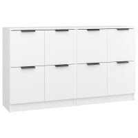 vidaXL Sideboards 2 Stk. Wei&szlig; 60x30x70 cm Holzwerkstoff