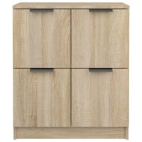 vidaXL Sideboards 2 Stk. Sonoma Eiche 60x30x70 cm Holzwerkstoff