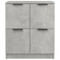 vidaXL Sideboards 2 Stk Betongrau 60x30x70 cm Holzwerkstoff