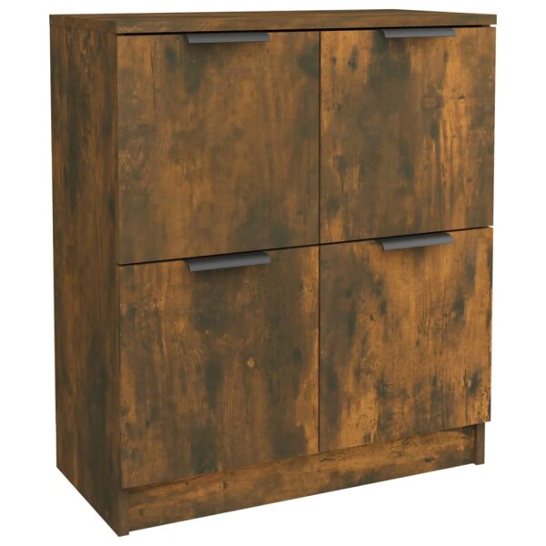 vidaXL Sideboards 2 Stk. R&auml;uchereiche 60x30x70 cm Holzwerkstoff