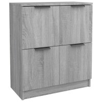 vidaXL Sideboards 2 Stk. Grau Sonoma 60x30x70 cm Holzwerkstoff