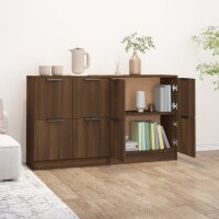 vidaXL Sideboards 2 Stk. Braun Eichen-Optik 60x30x70 cm Holzwerkstoff