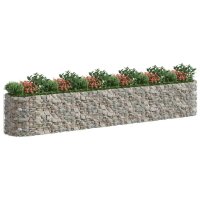 vidaXL Gabionen-Hochbeet Verzinktes Eisen 600x100x100 cm