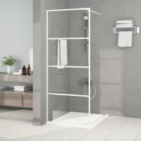 vidaXL Duschwand f&uuml;r Begehbare Dusche Wei&szlig; 80x195 cm ESG-Klarglas