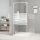 vidaXL Duschwand für Begehbare Dusche Weiß 90x195 cm ESG-Klarglas