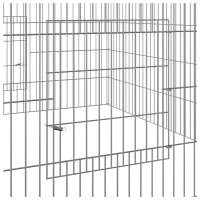 WOWONA Kaninchenk&auml;fig 110x110x55 cm Verzinktes Eisen