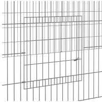 WOWONA Kaninchenk&auml;fig 5 Paneele 541x109x54 cm Verzinktes Eisen