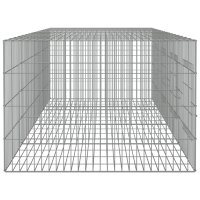 WOWONA Kaninchenk&auml;fig 4 Paneele 217x79x54 cm Verzinktes Eisen