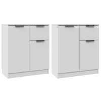 vidaXL Sideboards 2 Stk. Weiß 60x30x70 cm...