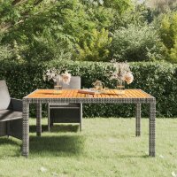 vidaXL Gartentisch 150x90x75 cm Poly Rattan und...