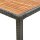 vidaXL Gartentisch 150x90x75 cm Poly Rattan und Akazienholz Grau