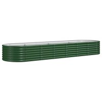 vidaXL Hochbeet Pulverbeschichteter Stahl 296x80x36 cm...