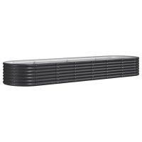 WOWONA Hochbeet Pulverbeschichteter Stahl 296x80x36 cm...