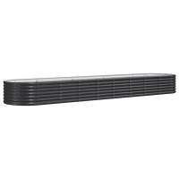 WOWONA Hochbeet Pulverbeschichteter Stahl 368x80x36 cm...