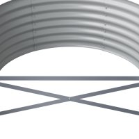 vidaXL Hochbeet Pulverbeschichteter Stahl 620x80x36 cm Braun