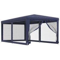 vidaXL Partyzelt mit 6 Mesh-Seitenwänden Blau 3x6 m...