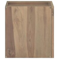 vidaXL Wand-Badschrank 46x25,5x40 cm Massivholz Teak