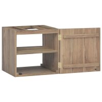 vidaXL Wand-Badschrank 46x25,5x40 cm Massivholz Teak