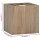 vidaXL Wand-Badschrank 46x25,5x40 cm Massivholz Teak