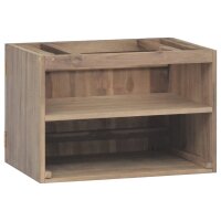 vidaXL Wand-Badschrank 60x39x40 cm Massivholz Teak