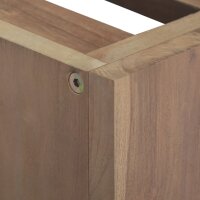 vidaXL Wand-Badschrank 60x39x40 cm Massivholz Teak