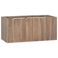 vidaXL Wand-Badschrank 90x39x40 cm Massivholz Teak