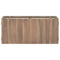 vidaXL Wand-Badschrank 90x39x40 cm Massivholz Teak