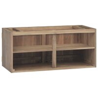 vidaXL Wand-Badschrank 90x39x40 cm Massivholz Teak