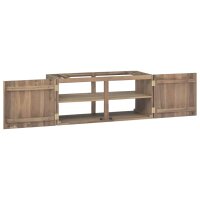 vidaXL Wand-Badschrank 90x39x40 cm Massivholz Teak