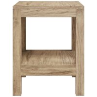 vidaXL Duschbank 45x35x45 cm Massivholz Teak