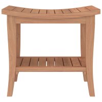 vidaXL Duschbank 50x35x45 cm Massivholz Teak