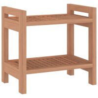 vidaXL Duschbank 45x30x45 cm Massivholz Teak