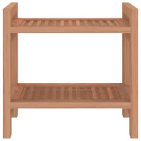 vidaXL Duschbank 45x30x45 cm Massivholz Teak