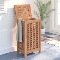 vidaXL Wäschebehälter 35x25x60 cm Massivholz Teak