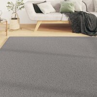 vidaXL Teppich Shaggy Hochflor Grau 160x230 cm