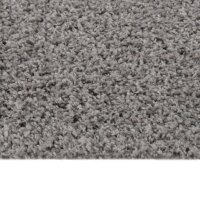 vidaXL Teppich Shaggy Hochflor Grau 160x230 cm